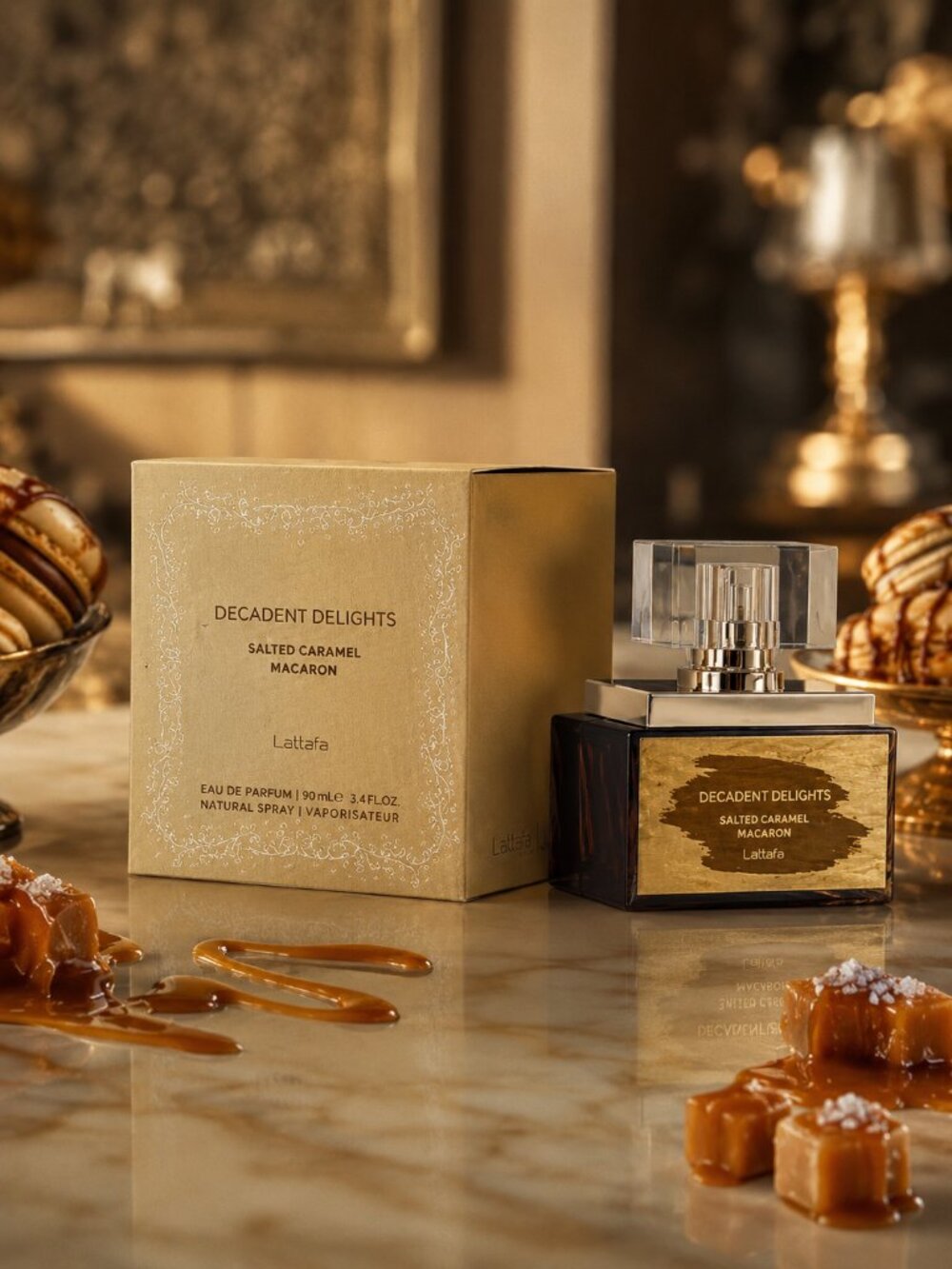 Decadent Delights Salted CAramel Macaron For Woman EDP - 50ML 1.7OZ By Lattafa